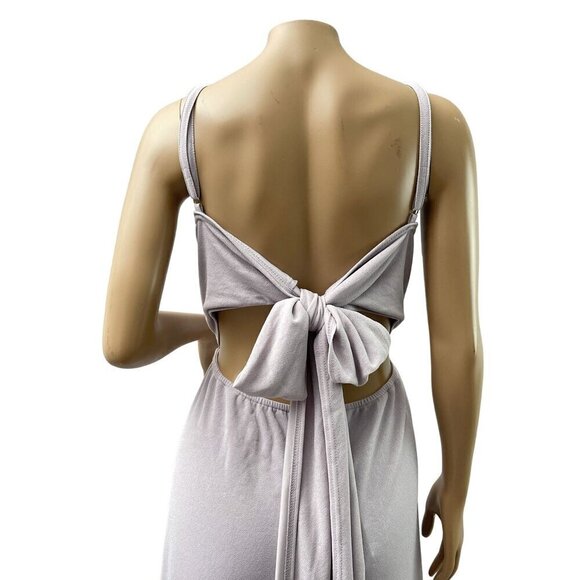 Birdy Grey Benny Cut Out Tie Back Maxi Formal Bridesmaid Dress Lilac 1X NWT - Picture 10 of 16